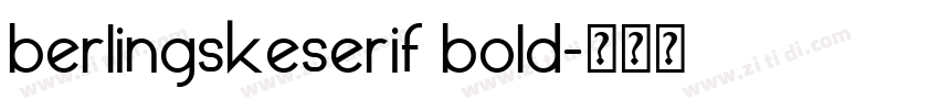berlingskeserif bold字体转换